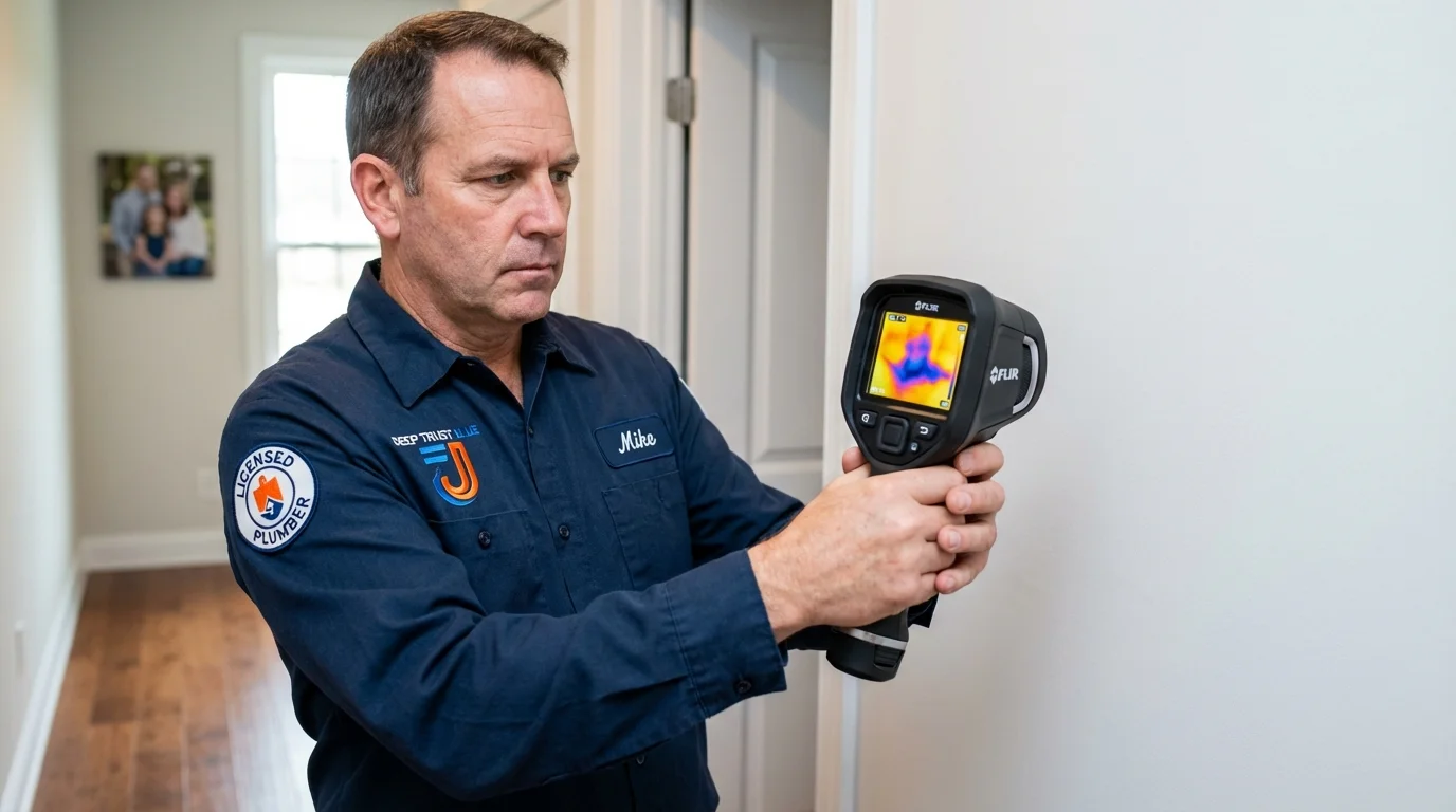 Thermal imaging leak detection by Johns Plumbing LLC in Lincoln